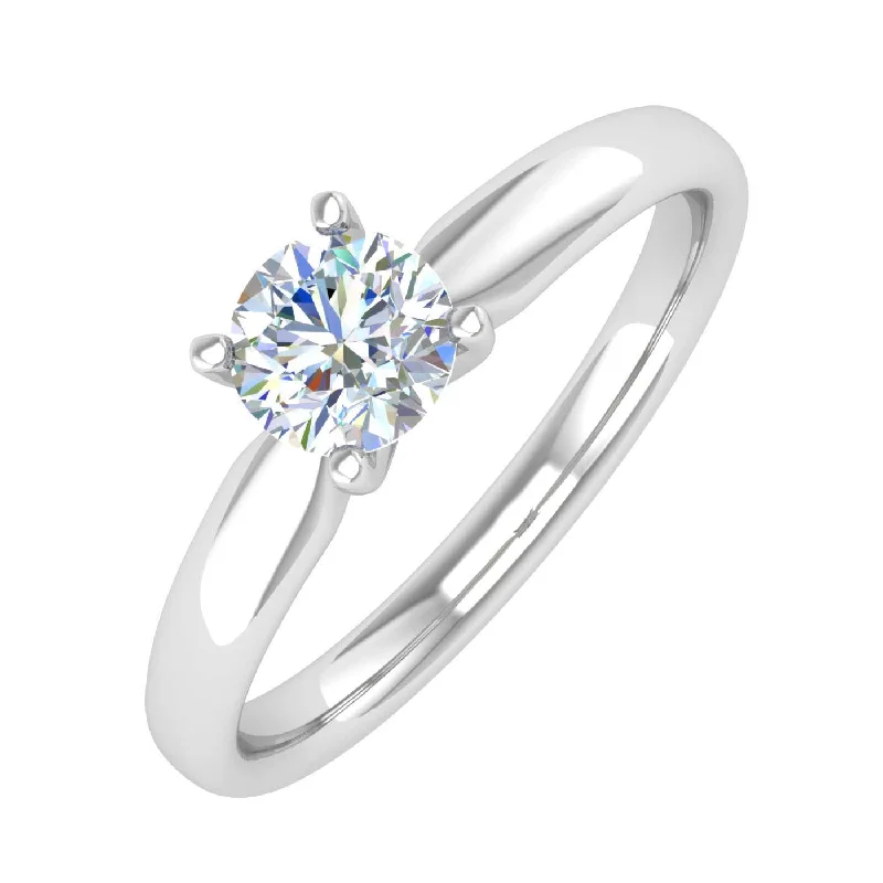 Discounted Jewelry For A Glamorous Look 1/2 Carat 4-Prong Set Diamond Solitaire Engagement Ring in Gold Discounted Jewelry For A Glamorous Look 1/2 Carat 4-Prong Set Diamond Solitaire Engagement Ring in Gold