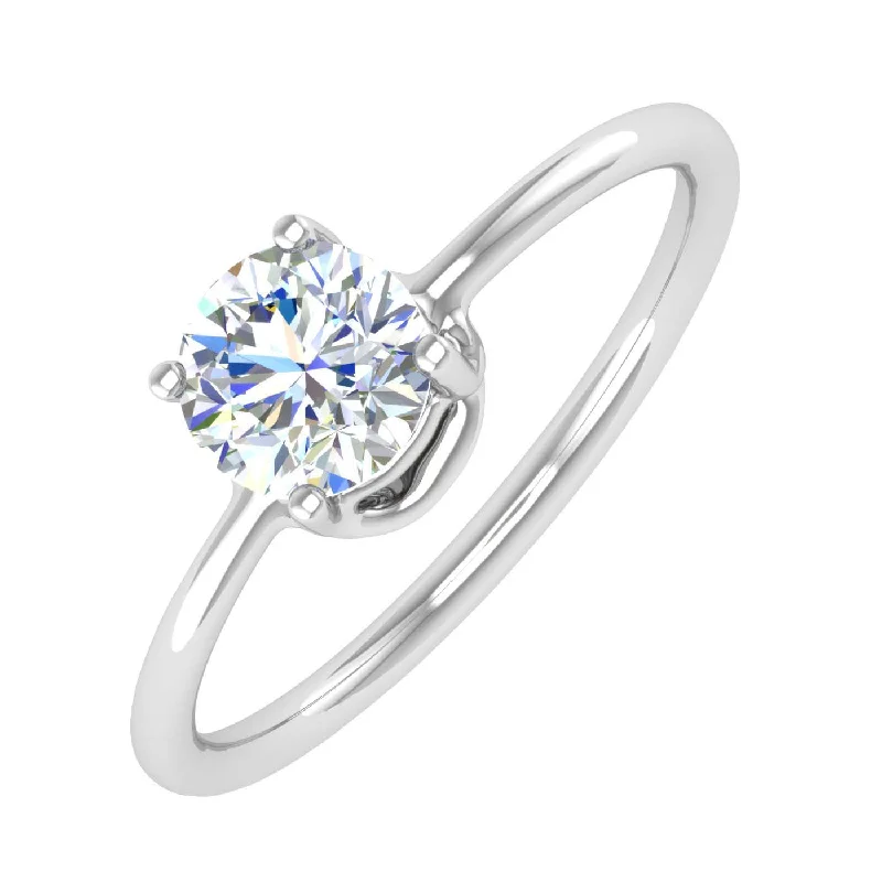 1/2 Carat Diamond Solitaire Engagement Ring in Gold