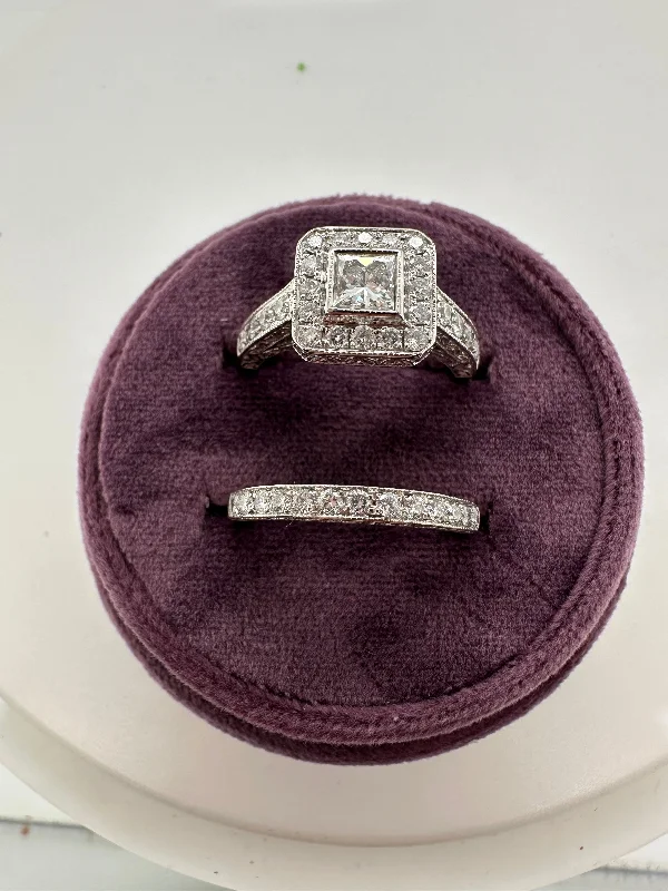 Gorgeous Jewelry, Limited-Time Savings 14K White Gold Mined Princess Cut Engagement Ring Gorgeous Jewelry, Limited-Time Savings 14K White Gold Mined Princess Cut Engagement Ring