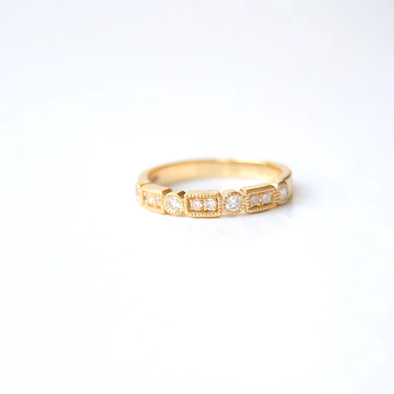 Timeless Jewelry At Special Discount Rates Trine Ji 14K Gold Ring w. Diamonds