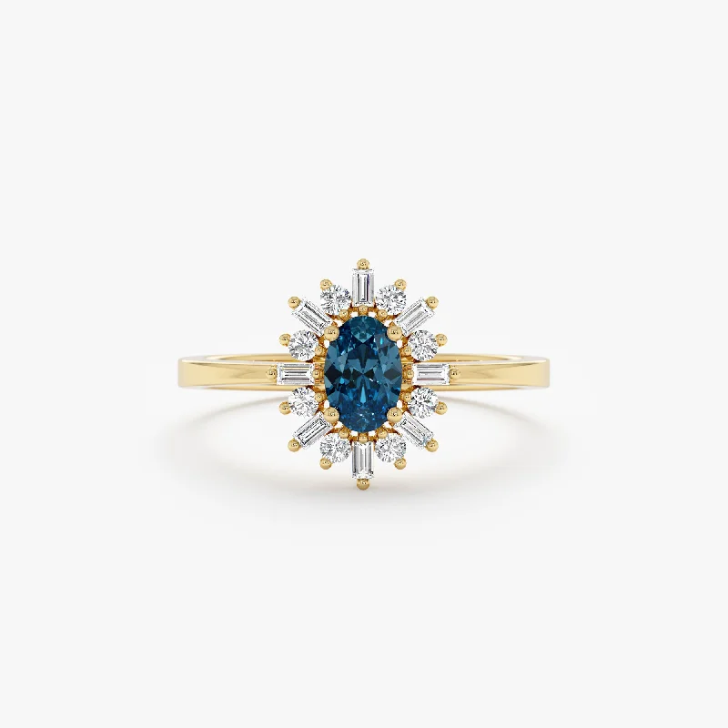 Seasonal Jewelry Deals – Elevate Your Style Diamond Framed Blue Topaz Engagement Ring, Azulia Seasonal Jewelry Deals – Elevate Your Style Diamond Framed Blue Topaz Engagement Ring, Azulia