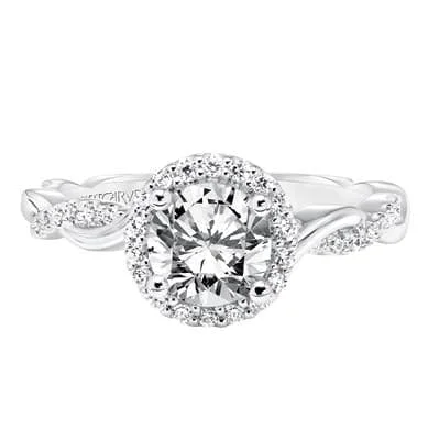 Holiday Jewelry Sale – Perfect Gifts At The Best Prices Alternating Diamond Twist Halo Engagement Ring