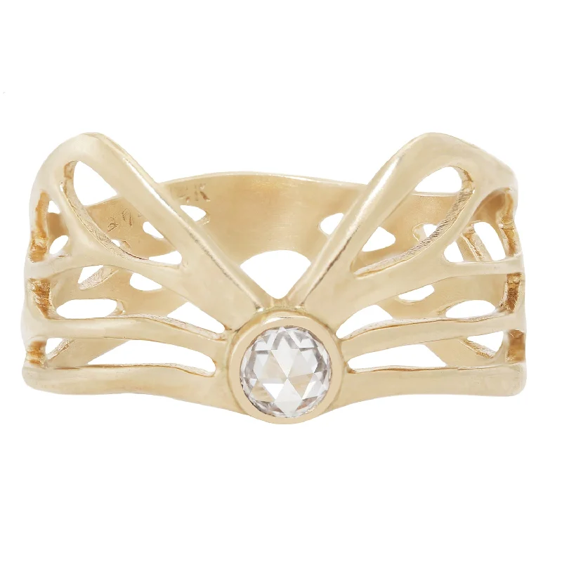 High-End Jewelry, Now More Affordable Than Ever Gold Diamond Winged Ring