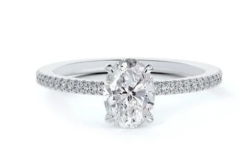 De Beers Forevermark Oval-Cut Engagement Ring