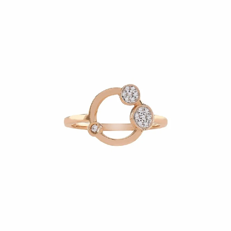 Galaxy 18K Rosegold Ring w. Diamonds