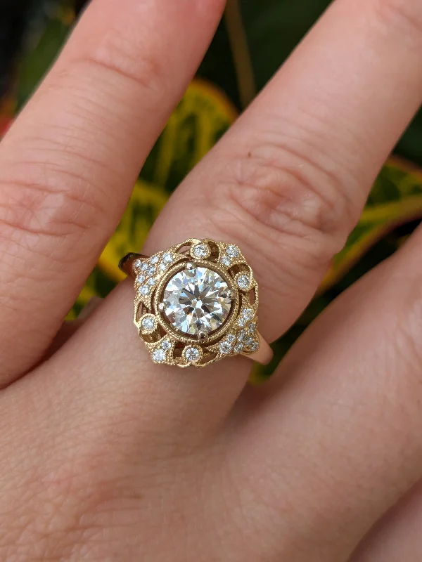 Shop Dazzling Jewelry At The Best Prices Krista Vintage Engagement Ring