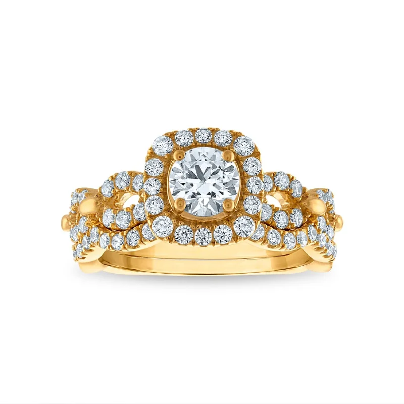Shop Dazzling Jewelry At The Best Prices LoveSong EcoLove 1-1/2 CTW Diamond Bridal Set in 10KT Gold Shop Dazzling Jewelry At The Best Prices LoveSong EcoLove 1-1/2 CTW Diamond Bridal Set in 10KT Gold