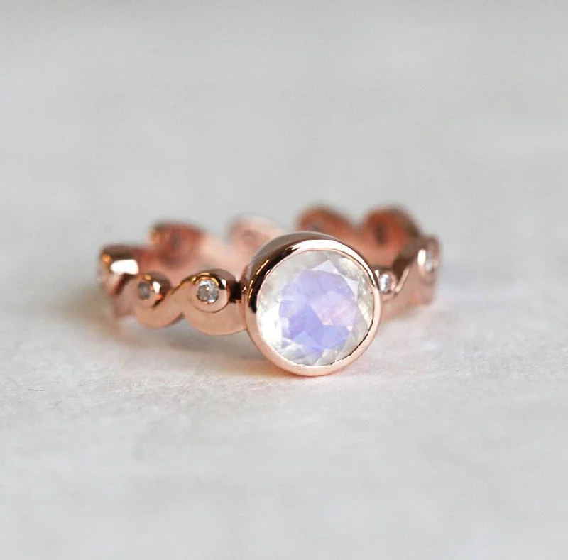 Moonstone Ring, Blue Moonstone Ring