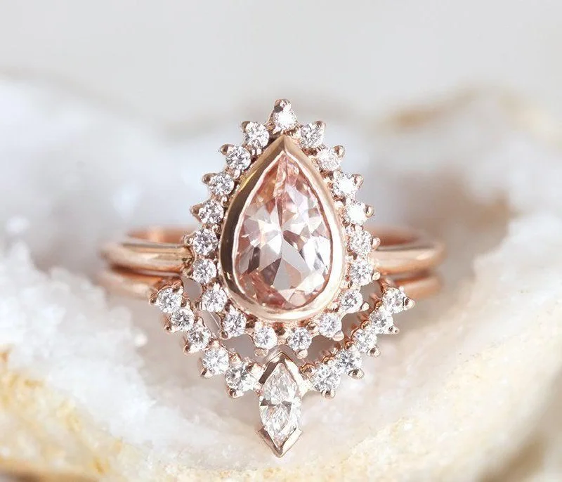 Flash Deals On Fine Jewelry – Shop Before It's Gone Beverly Morganite Ring Set