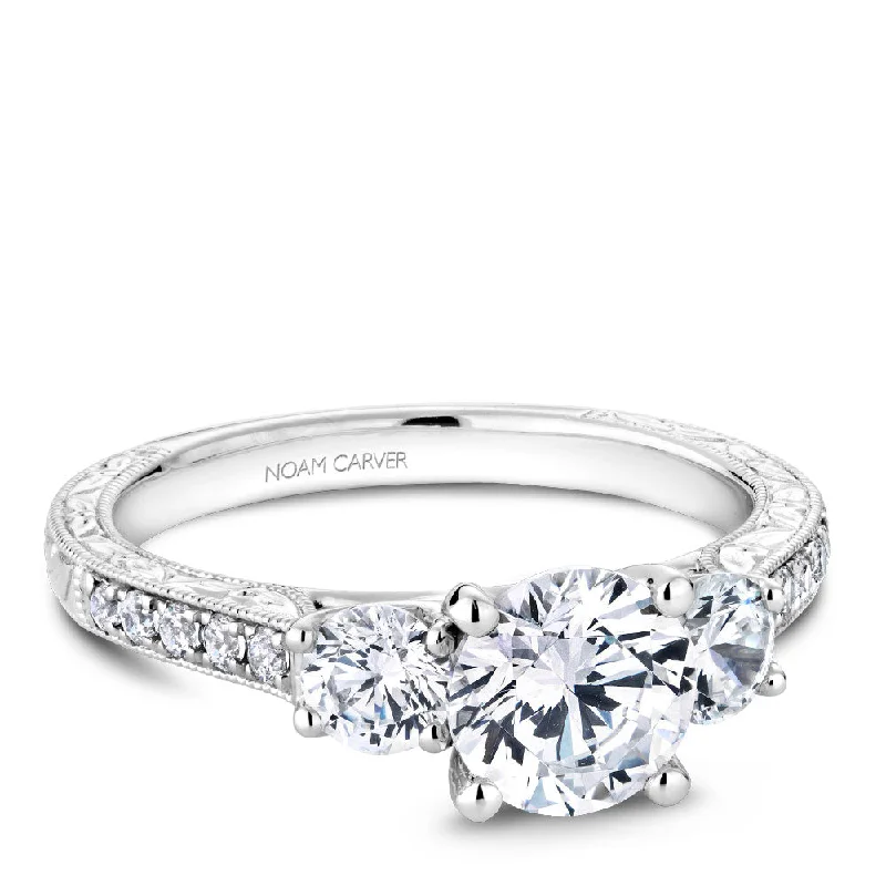 The Perfect Accessory For Less – Jewelry Sale Live Noam Carver Hand Engraved Three Stone Diamond Engagement Ring B206-01A The Perfect Accessory For Less – Jewelry Sale Live Noam Carver Hand Engraved Three Stone Diamond Engagement Ring B206-01A
