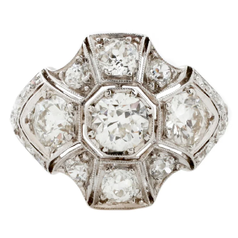Dazzle With Discounts – Shop Jewelry On Sale Platinum Deco Diamond Ring
