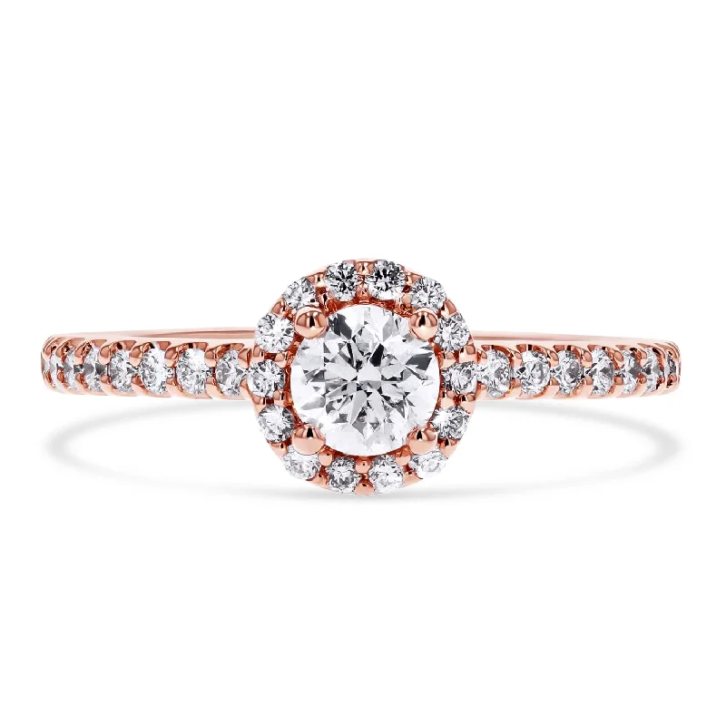 Elegant Jewelry, Exclusive Prices – Shop Now Round Halo Engagement Ring