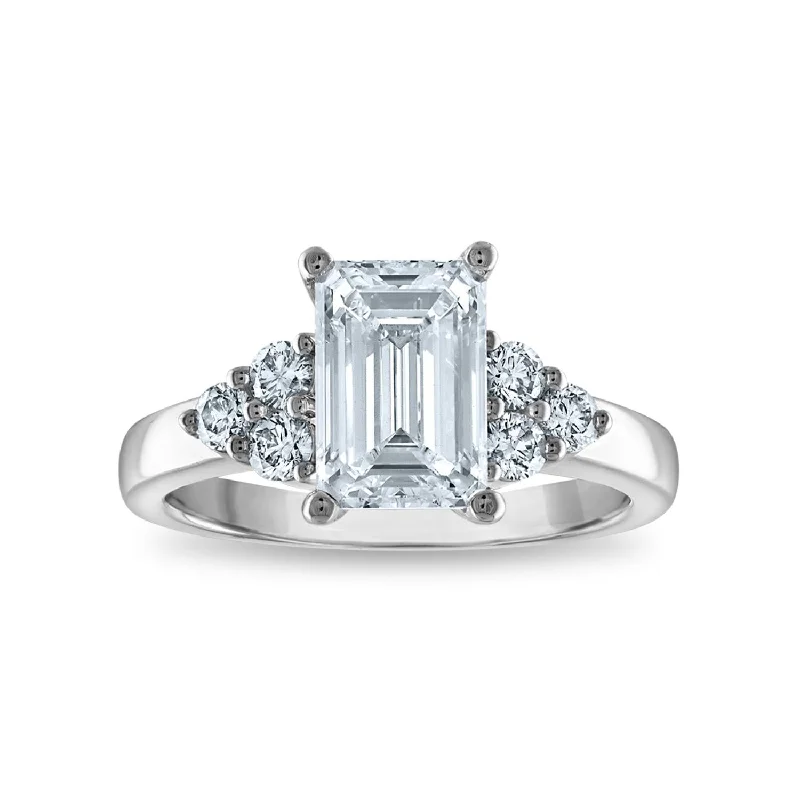 Breathtaking Jewelry, Breathtaking Prices Signature EcoLove Diamond Dreams 2-3/4 CTW Lab Grown Diamond Engagement Ring in 14KT White Gold Breathtaking Jewelry, Breathtaking Prices Signature EcoLove Diamond Dreams 2-3/4 CTW Lab Grown Diamond Engagement Ring in 14KT White Gold