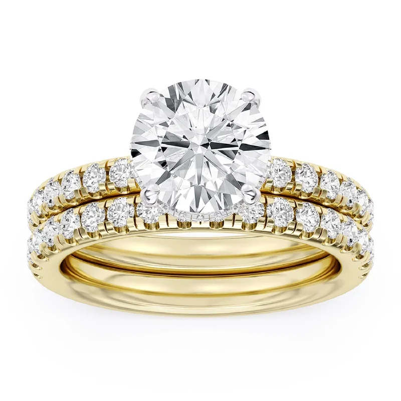 Limited-Time Offer On Elegant Jewelry Pieces Signature EcoLove Diamond Dreams 3-3/4 CTW Lab Grown Diamond Bridal Set in 18KT Yellow Gold Limited-Time Offer On Elegant Jewelry Pieces Signature EcoLove Diamond Dreams 3-3/4 CTW Lab Grown Diamond Bridal Set in 18KT Yellow Gold
