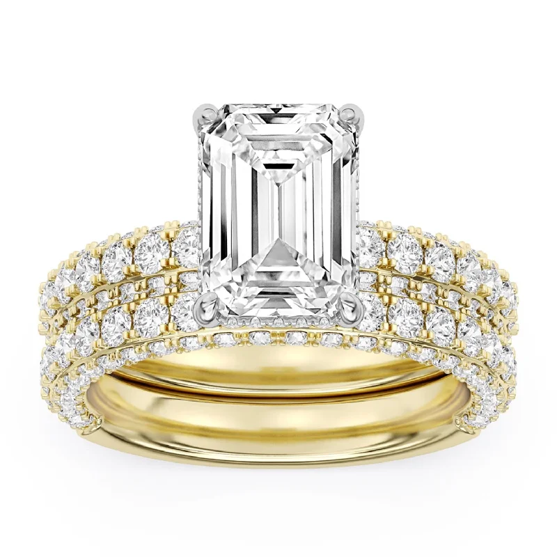 Signature EcoLove Diamond Dreams 5-1/2 CTW Lab Grown Diamond Bridal Set in 18KT Yellow Gold