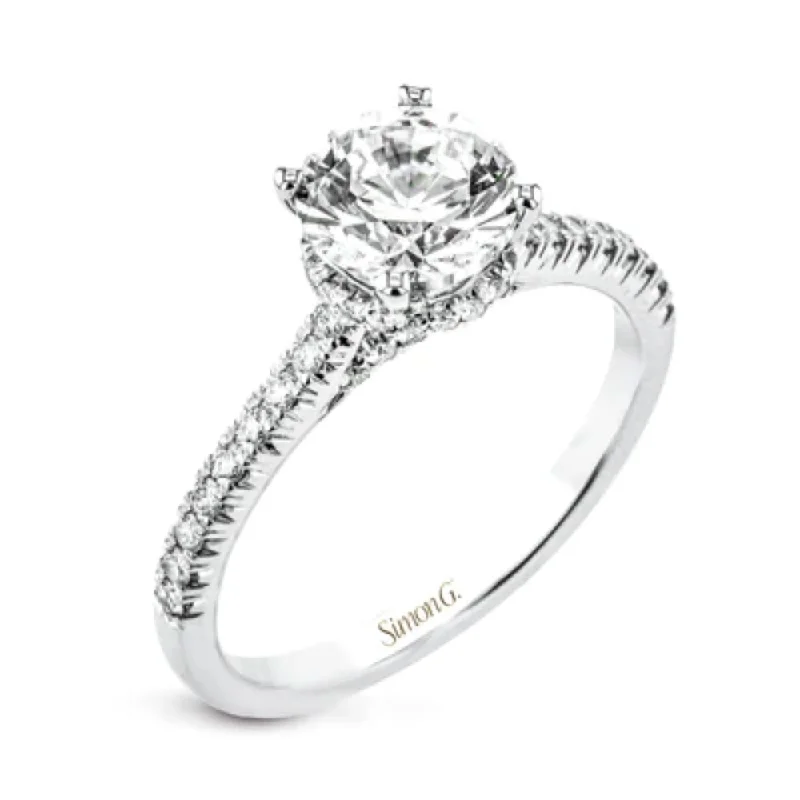 Handcrafted Jewelry Sale – Unique Designs At Low Prices Simon G. 18k Gold Round-Cut Hidden Halo Engagement Ring with Diamonds Handcrafted Jewelry Sale – Unique Designs At Low Prices Simon G. 18k Gold Round-Cut Hidden Halo Engagement Ring with Diamonds