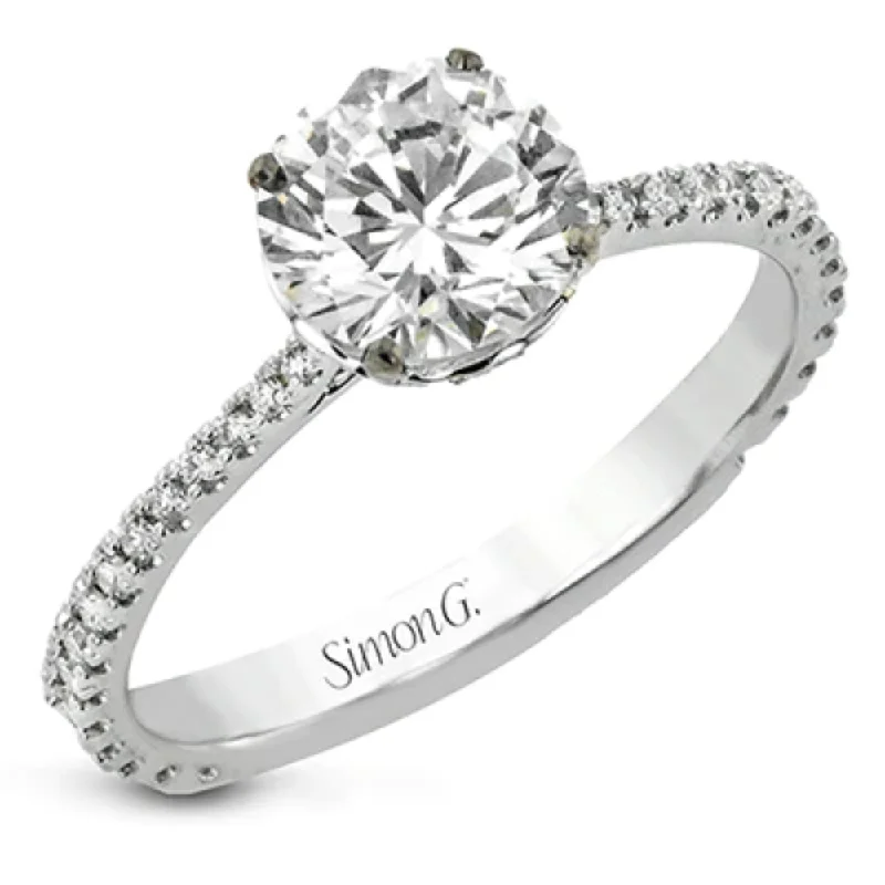 Last Chance To Grab Your Favorite Jewelry At A Discount Simon G. 18k Round-Cut Hidden Halo Engagement Ring with Diamonds Last Chance To Grab Your Favorite Jewelry At A Discount Simon G. 18k Round-Cut Hidden Halo Engagement Ring with Diamonds