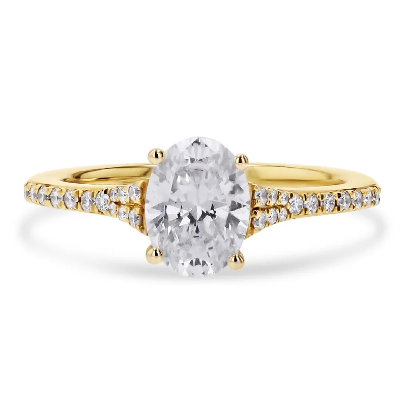 Simon G Split Shank Engagement Ring