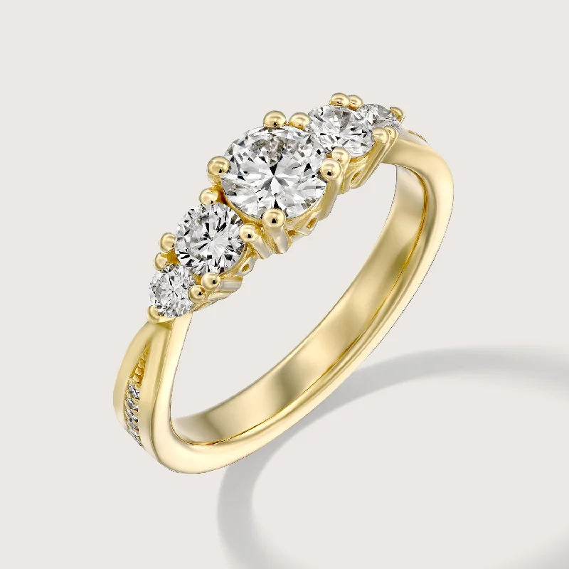 Huge Markdowns On Premium Jewelry Styles Suzana Gold Ring White Diamonds
