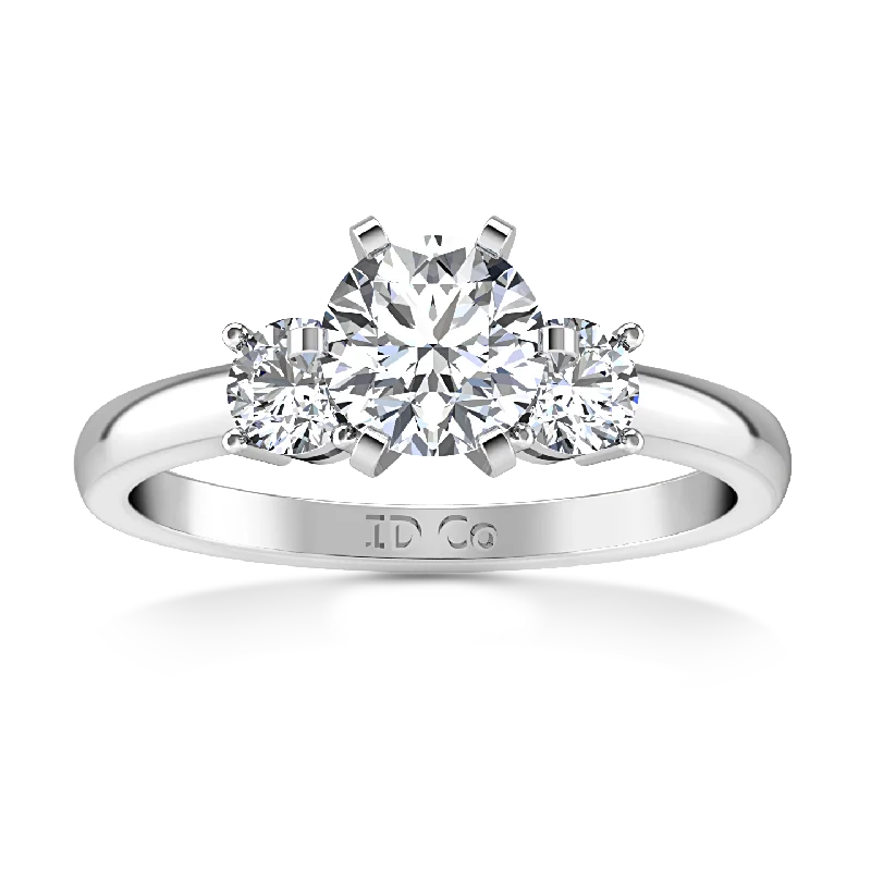 Trending Jewelry Styles Now At Limited-Time Discounts Three Stone Engagement Ring Talia 14K White Gold Trending Jewelry Styles Now At Limited-Time Discounts Three Stone Engagement Ring Talia 14K White Gold