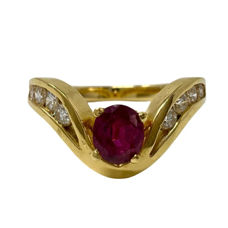 Sparkle More For Less – Jewelry Sale Happening Now 18K Gold Ring with Ruby and Diamonds Sparkle More For Less – Jewelry Sale Happening Now 18K Gold Ring with Ruby and Diamonds