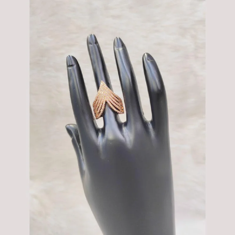 Limited-Time Offer On Premium Jewelry Collections Aamrapali Rose Gold Plated Austrian Stone Ring Limited-Time Offer On Premium Jewelry Collections Aamrapali Rose Gold Plated Austrian Stone Ring