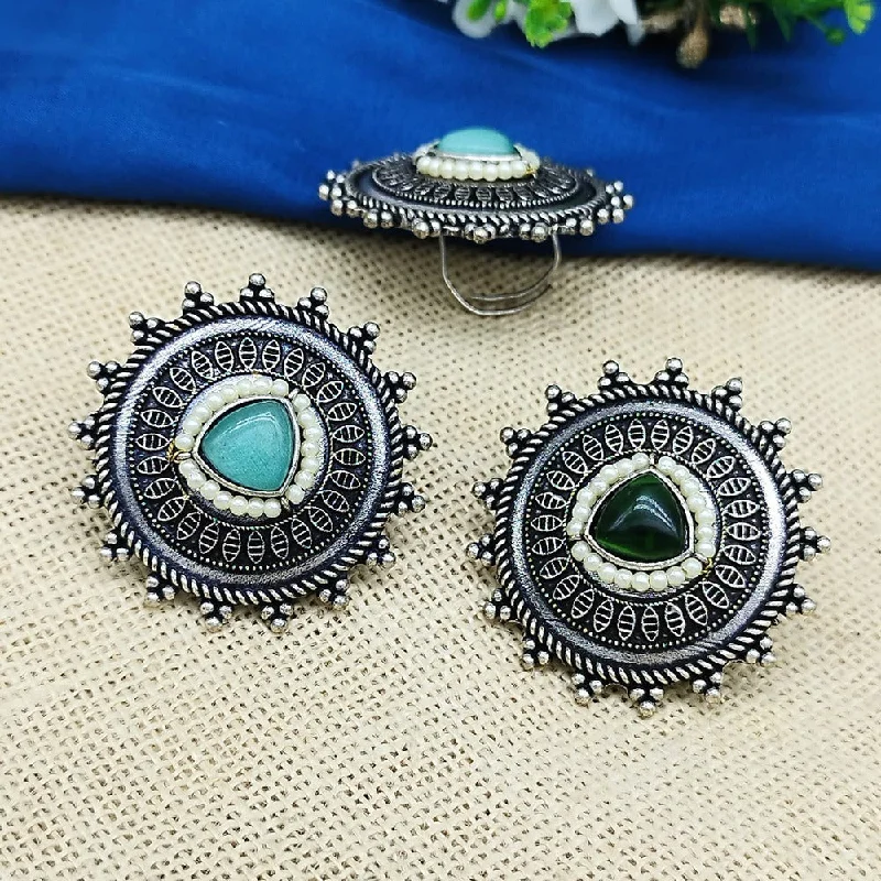 Buy More, Save More On Stunning Jewelry Designs Akruti Collection Oxidized Plated Ring (Assorted Color 1 piece Only ) Buy More, Save More On Stunning Jewelry Designs Akruti Collection Oxidized Plated Ring (Assorted Color 1 piece Only )