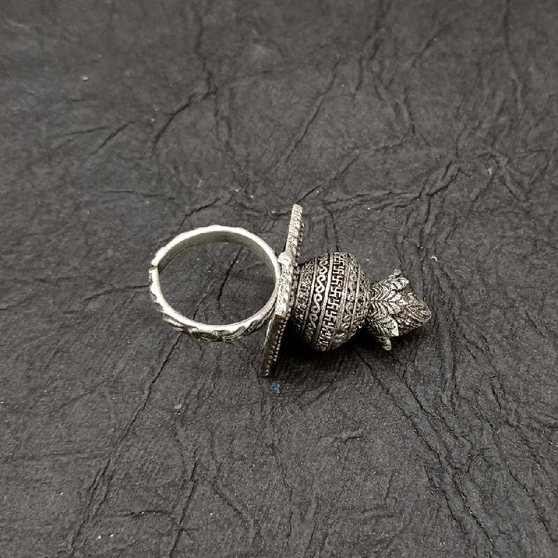 Special Jewelry Deals – Upgrade Your Collection Bhavi Jewel Oxidised Plated Kalash Adjustable Ring Special Jewelry Deals – Upgrade Your Collection Bhavi Jewel Oxidised Plated Kalash Adjustable Ring