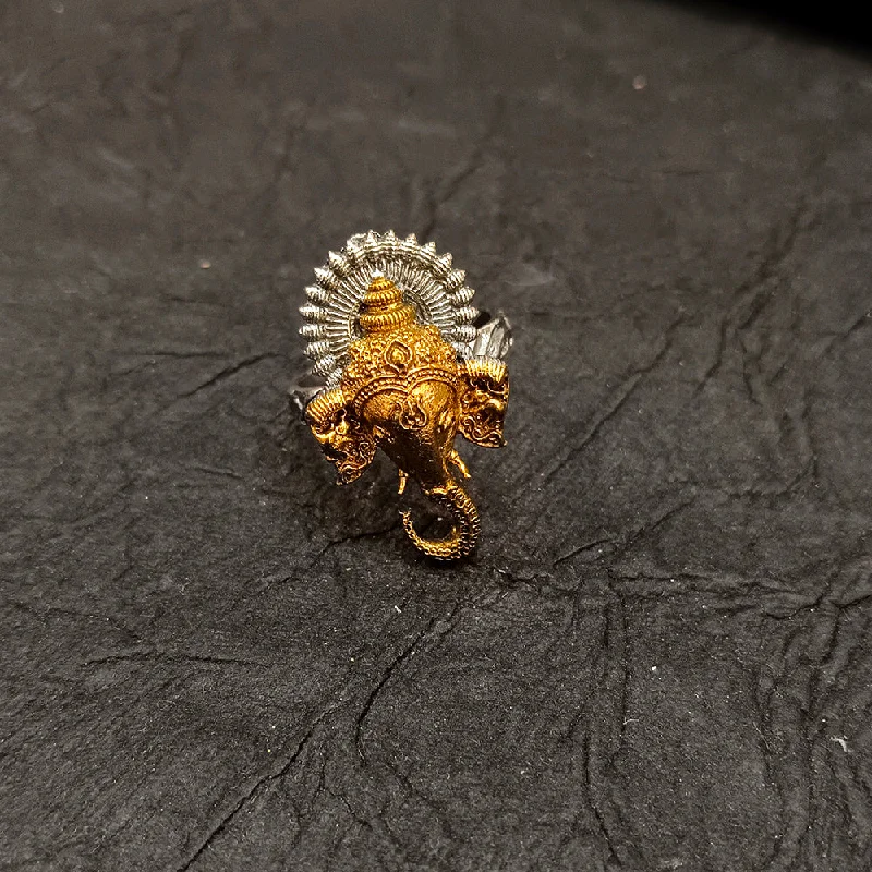 Once-A-Year Jewelry Deals – Shop Before They’Re Gone Bhavi Jewels 2 Tone Plated Ganesha Adjustable Ring Once-A-Year Jewelry Deals – Shop Before They’Re Gone Bhavi Jewels 2 Tone Plated Ganesha Adjustable Ring