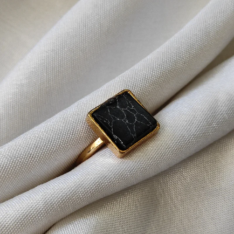 Flash Sale On Stunning Jewelry – Limited Stock Available Bhavi Jewels Gold Plated Black Turquoise Finger Ring Flash Sale On Stunning Jewelry – Limited Stock Available Bhavi Jewels Gold Plated Black Turquoise Finger Ring