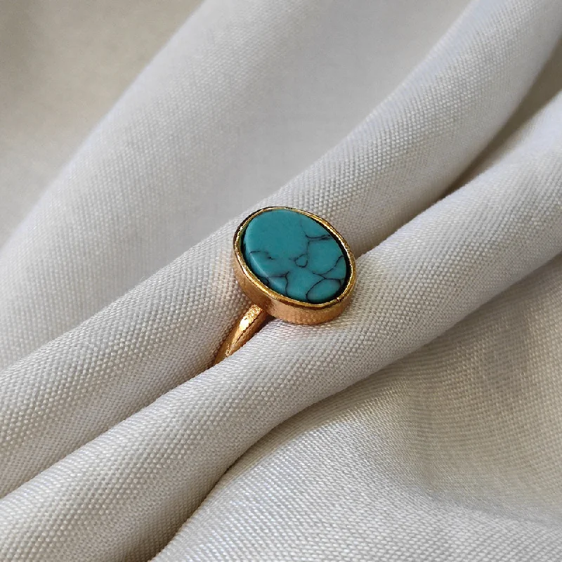Luxury Jewelry Sale – Elegant Styles At Unbeatable Prices Bhavi Jewels Gold Plated Ovel Turquoise Finger Ring Luxury Jewelry Sale – Elegant Styles At Unbeatable Prices Bhavi Jewels Gold Plated Ovel Turquoise Finger Ring