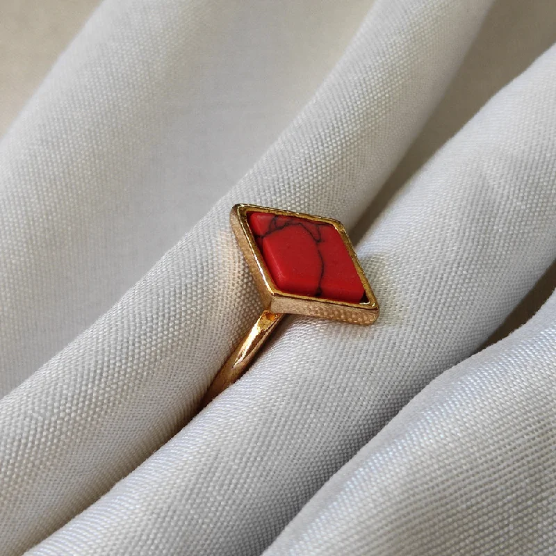 Flash Sale On Exquisite Jewelry – Don't Miss Out Bhavi Jewels Gold Plated Red Turquoise Finger Ring Flash Sale On Exquisite Jewelry – Don't Miss Out Bhavi Jewels Gold Plated Red Turquoise Finger Ring