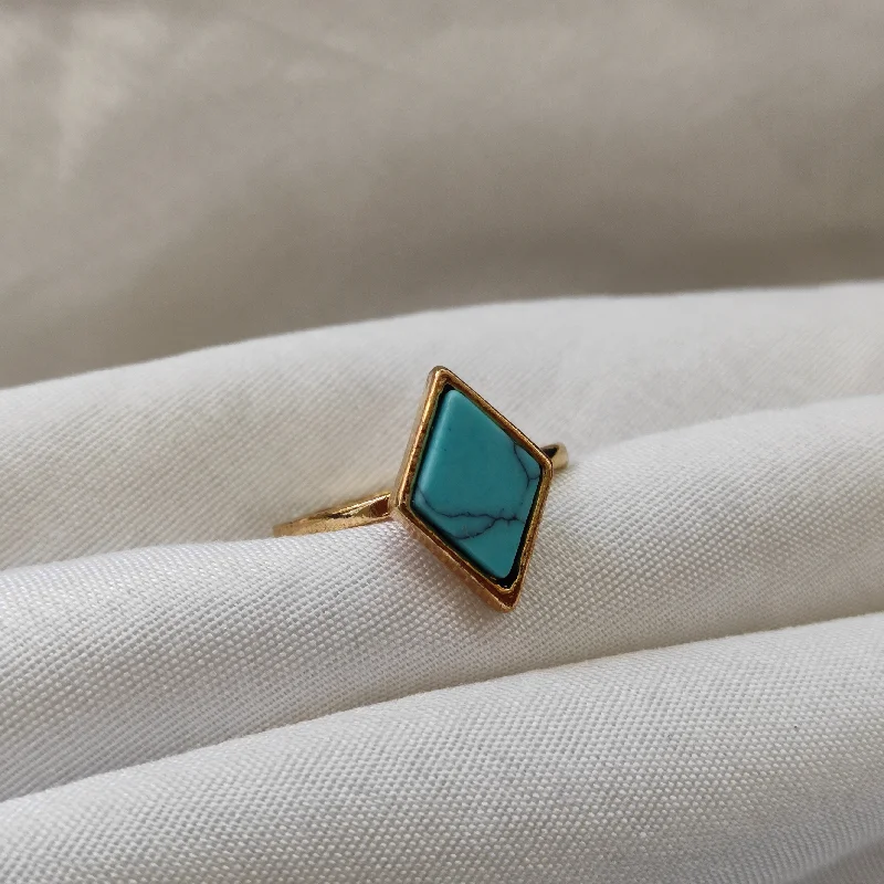 Versatile Layering Jewelry For Effortless Chic Bhavi Jewels Gold Plated Turquoise Finger Ring Versatile Layering Jewelry For Effortless Chic Bhavi Jewels Gold Plated Turquoise Finger Ring