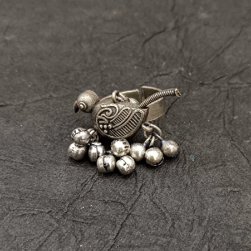 Jewelry Deals That Outshine The Rest Bhavi Jewels Oxidised Plated Sparrow Adjustable Ring Jewelry Deals That Outshine The Rest Bhavi Jewels Oxidised Plated Sparrow Adjustable Ring