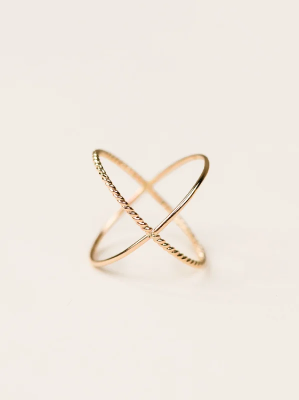 Premium Diamond Jewelry For Unforgettable Moments Braided X Ring