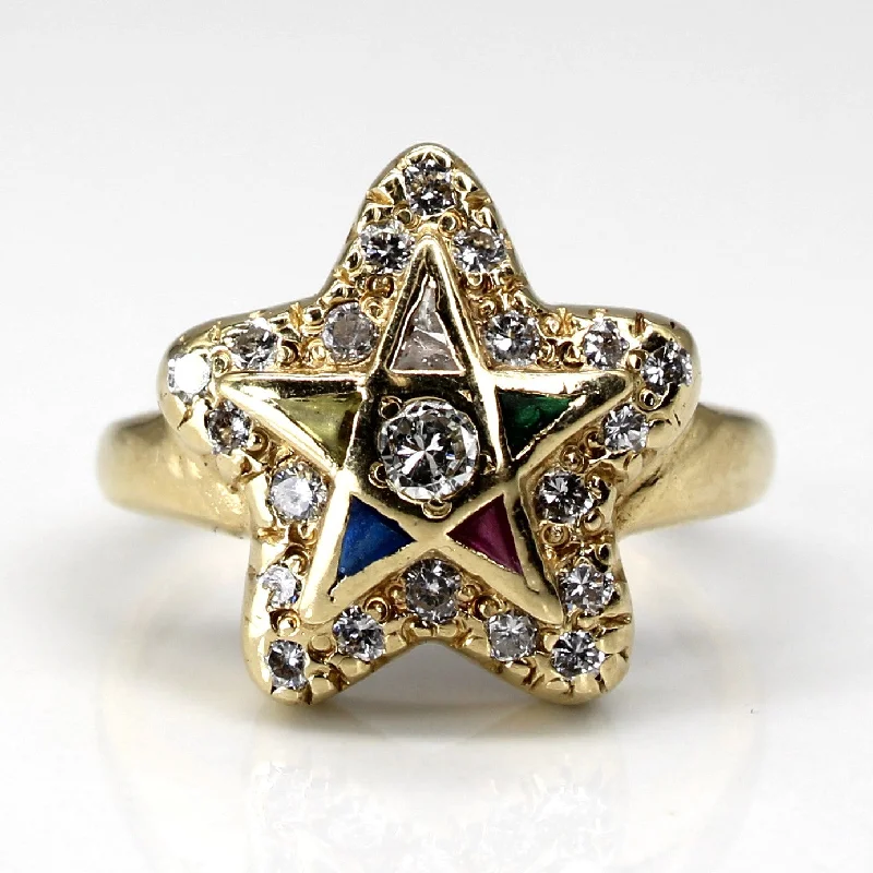 Limited-Stock Jewelry Sale – Once It's Gone, It's Gone Cluster Set Multi Gemstones Gold Star Ring | 0.48ctw | SZ 6 | Limited-Stock Jewelry Sale – Once It's Gone, It's Gone Cluster Set Multi Gemstones Gold Star Ring | 0.48ctw | SZ 6 |