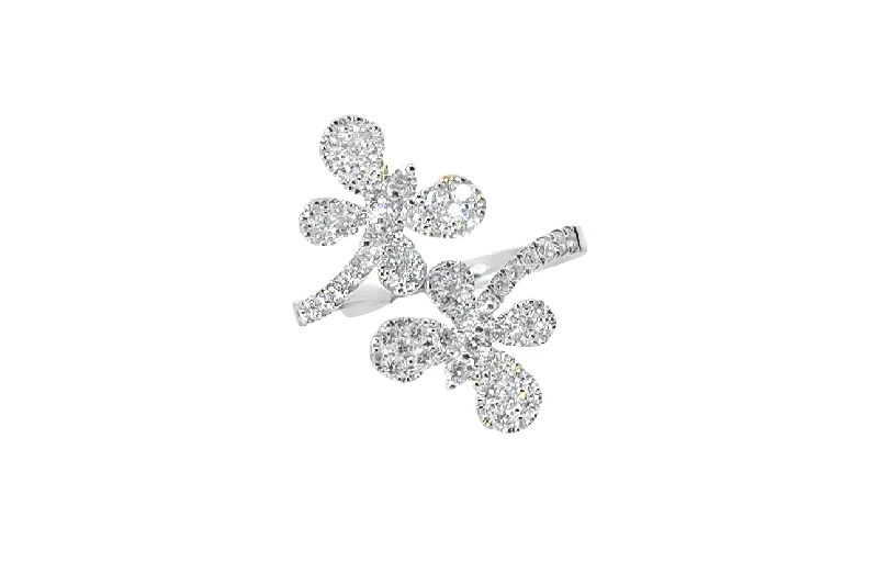 Luxury Jewelry Now At Special Promotional Rates Diamond Butterfly Bypass Ring