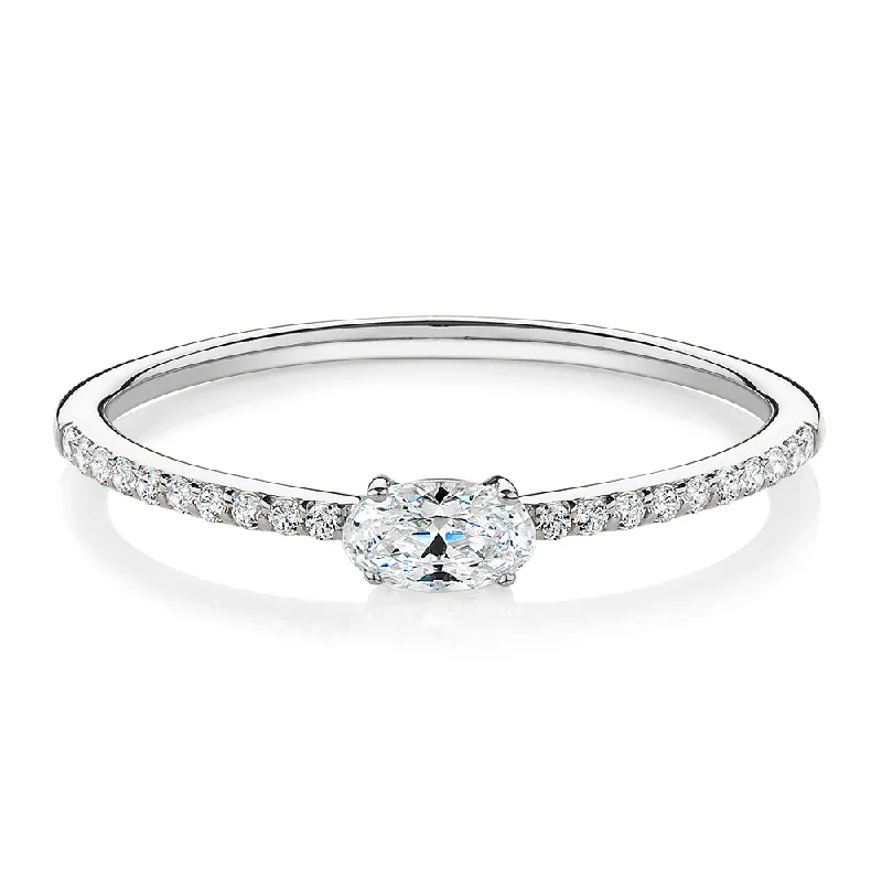 Luxury Jewelry At Budget-Friendly Prices – Grab Yours Now Dress ring with 0.31 carats* of diamond simulants in 10 carat white gold Luxury Jewelry At Budget-Friendly Prices – Grab Yours Now Dress ring with 0.31 carats* of diamond simulants in 10 carat white gold