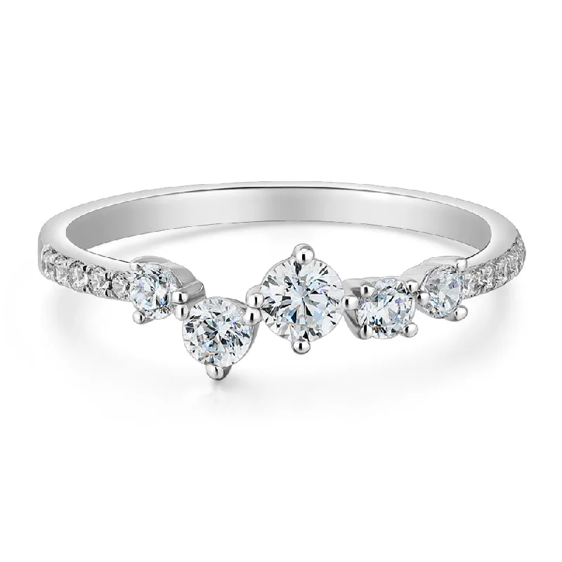 Special Offers On Handcrafted And Designer Jewelry Dress ring with 0.46 carats* of diamond simulants in 10 carat white gold Special Offers On Handcrafted And Designer Jewelry Dress ring with 0.46 carats* of diamond simulants in 10 carat white gold