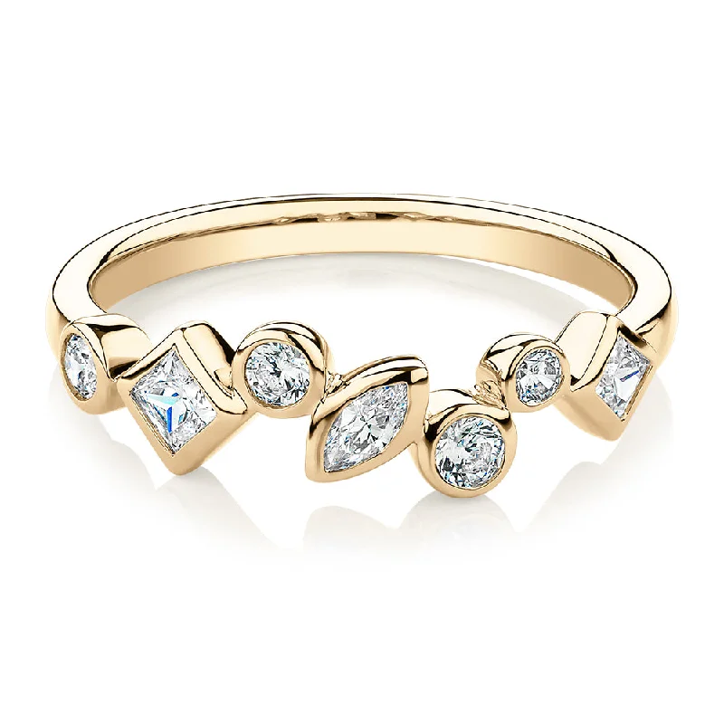 Save On Luxury Jewelry Pieces – Limited-Time Offers Dress ring with 0.48 carats* of diamond simulants in 10 carat yellow gold