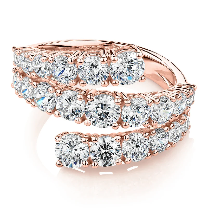 Glamorous Jewelry, Glamorous Deals – Shop Now Dress ring with 3.2 carats* of diamond simulants in 10 carat rose gold Glamorous Jewelry, Glamorous Deals – Shop Now Dress ring with 3.2 carats* of diamond simulants in 10 carat rose gold