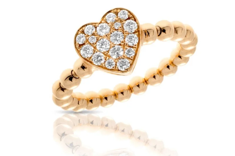 Dainty Floral Jewelry For Feminine Elegance Hulchi Belluni Diamond Heart Stretch Ring (65181) Dainty Floral Jewelry For Feminine Elegance Hulchi Belluni Diamond Heart Stretch Ring (65181)
