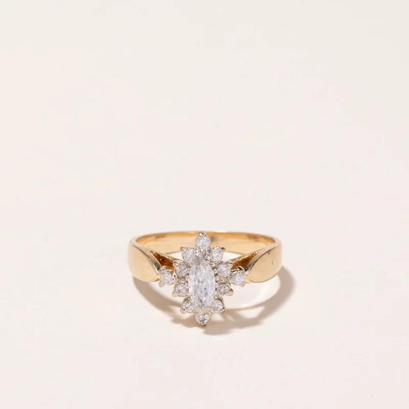 Sparkle For Less – Shop Jewelry Deals Now 14k Yellow Gold Diamond Ring | 0.44ctw | SZ 5.75 Sparkle For Less – Shop Jewelry Deals Now 14k Yellow Gold Diamond Ring | 0.44ctw | SZ 5.75