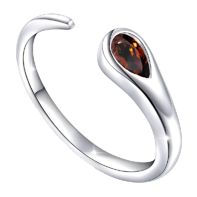 Discounted Luxury Jewelry – Shine Without The Splurge Mahi Gleaming Maroon Cubic Zirconia Open Wrap Adjustable Finger Ring Discounted Luxury Jewelry – Shine Without The Splurge Mahi Gleaming Maroon Cubic Zirconia Open Wrap Adjustable Finger Ring