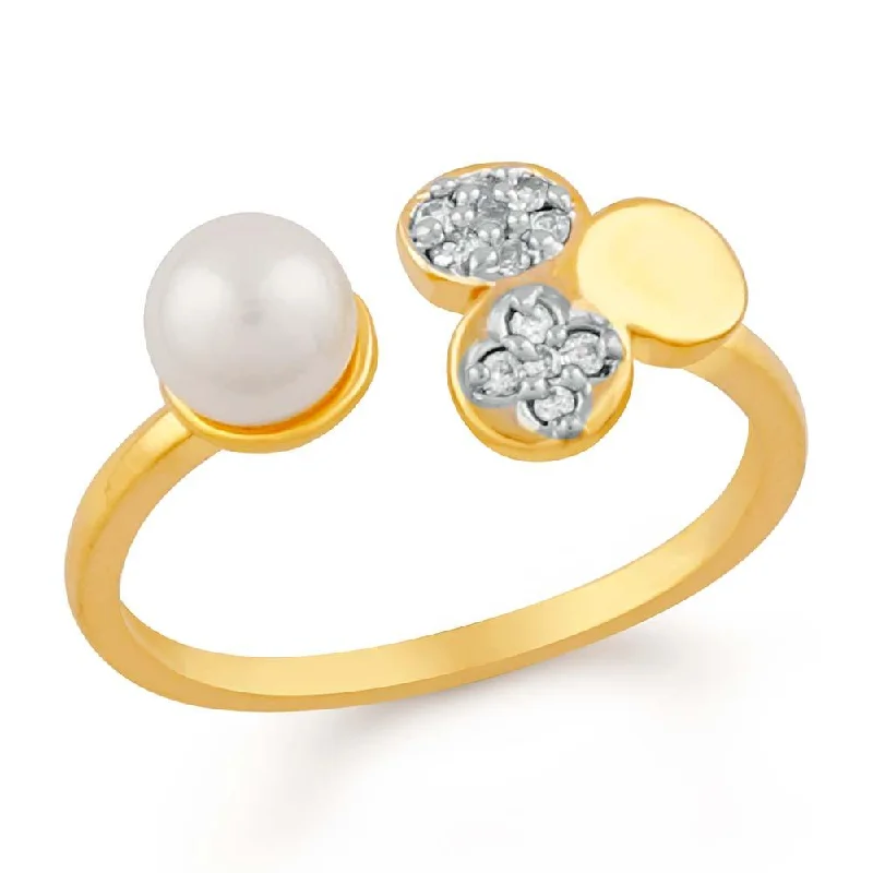 Exclusive Jewelry Offers – Shine For Less Mahi Gorgeous Adjustable Finger Ring With Cz And Artificial Pearl Exclusive Jewelry Offers – Shine For Less Mahi Gorgeous Adjustable Finger Ring With Cz And Artificial Pearl