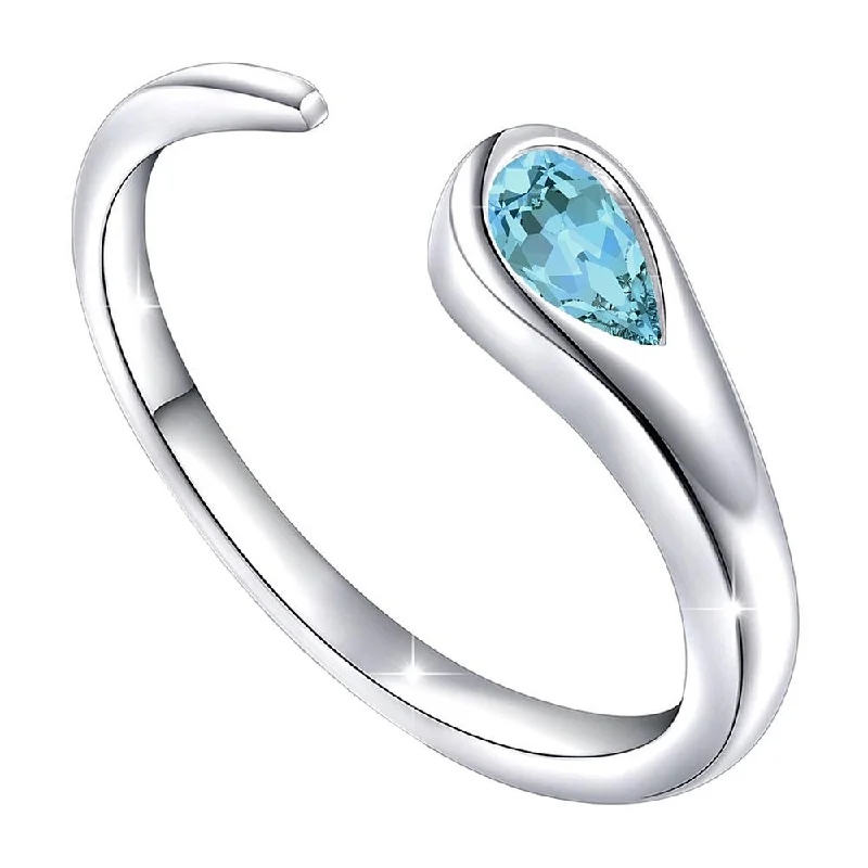Last Chance To Grab Your Favorite Jewelry At A Discount Mahi Valentine Gift Gleaming Aqua Blue Cubic Zirconia Open Wrap Adjustable Finger Ring Last Chance To Grab Your Favorite Jewelry At A Discount Mahi Valentine Gift Gleaming Aqua Blue Cubic Zirconia Open Wrap Adjustable Finger Ring