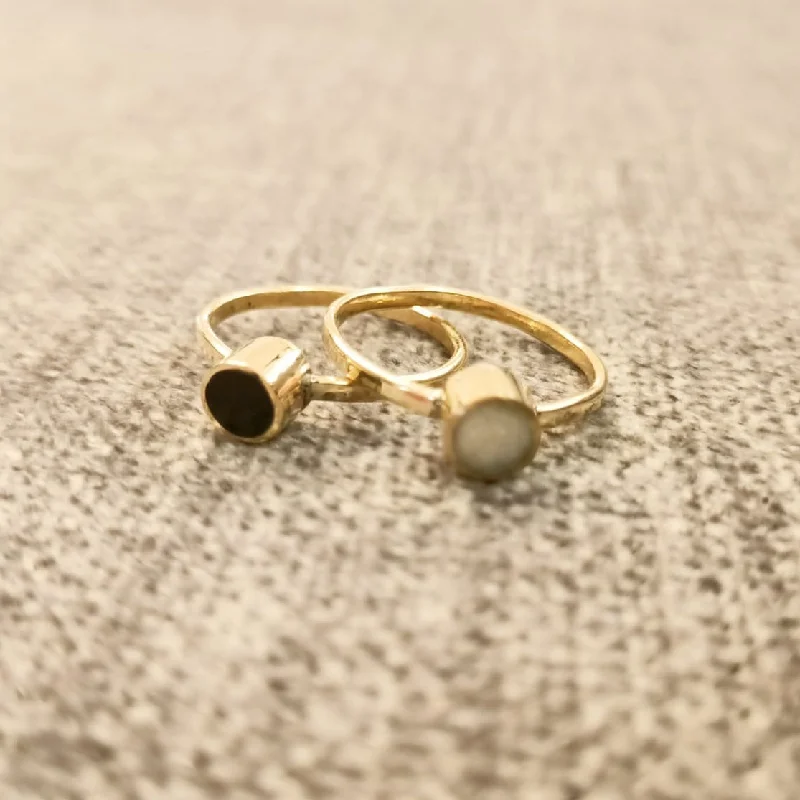 Affordable Gold-Plated Jewelry For Modern Fashion Mini Dot Ring