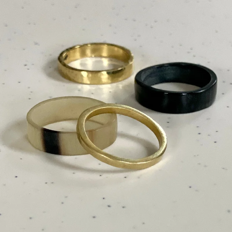 Holiday Jewelry Sale – Perfect Gifts At Great Prices Mixed Material Stacking Rings