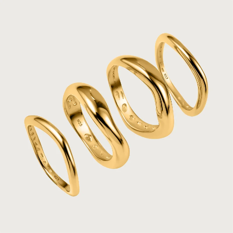 Beautiful Jewelry, Breathtaking Discounts – Hurry In Molto Wave Stacker Set