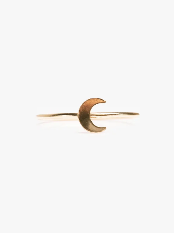 Personalized Engraved Jewelry For Meaningful Gifts Moon Stacking Ring